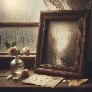 古びた写真立て