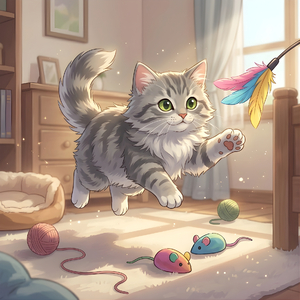 ぴょんぴょんこねこ