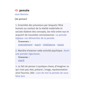 PENSÉE
