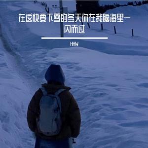 在这快要下雪的冬天你在我脑海里一闪而过