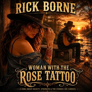 WOMAN WITH A ROSE TATTOO