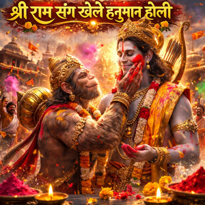 श्री राम संग खेले हनुमान होली