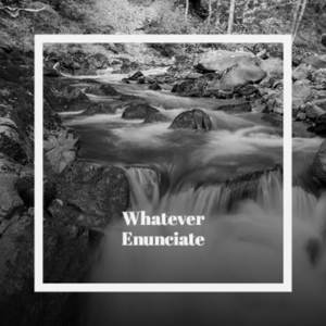 Whatever Enunciate