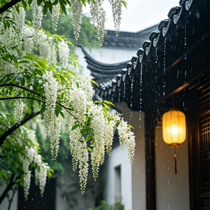 泡桐花开