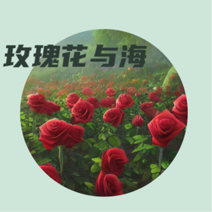 玫瑰花与海