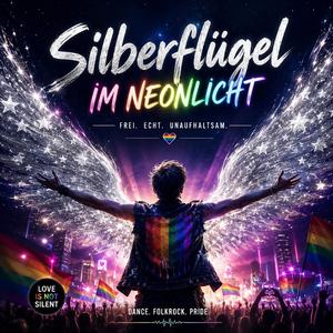 Silberflügel im Neonlicht