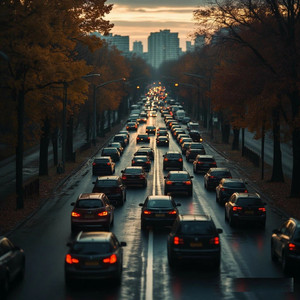 Осень.пробки...