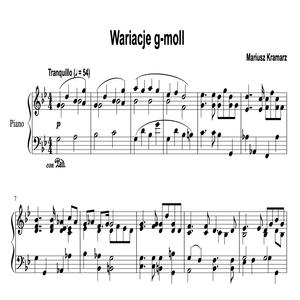 Wariacje g-moll na fortepian