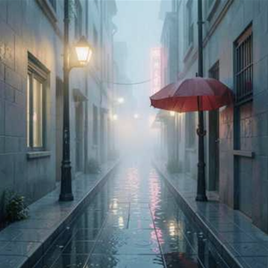 屋檐下听雨