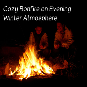 Cozy Bonfire on Evening Winter Atmosphere - 1 Hour