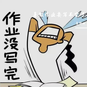 快写，快通宵写暑假作业