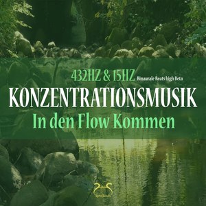 Musik zum Lernen, 432Hz, Bachrauschen, 15 Hz Binaurale Beats Beta