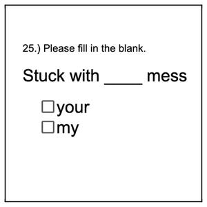 Your/My Mess