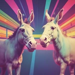 Przysiadł się młody osioł do starej krow by @sensorymusictherapist0820