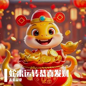 蛇来运转恭喜发财