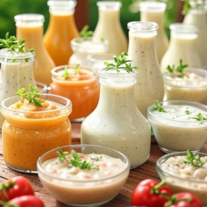 ドレッシングの広がる風味