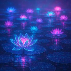 Crystal Grid – The perfect, clean, and infinite landscape of a pristine virtual world.