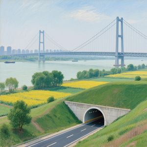 Tunnels Across Yangtze River
