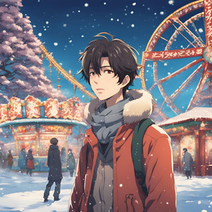 冬の氷に抱かれて