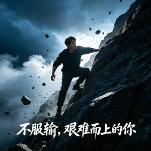 不服输，艰难而上的你