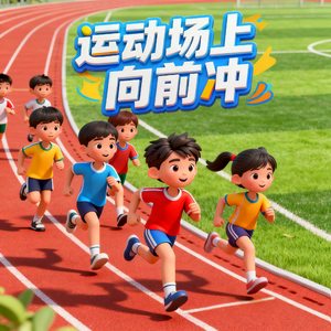 运动场上向前冲