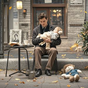 一个伤了心的男人啊