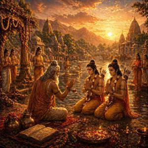 Sarga 23: Kamashram (The Sacred Confluence) Bala Kanda | Jai Shree Ram