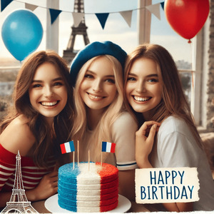 Happy Birthday in French (Joyeux Anniversaire)
