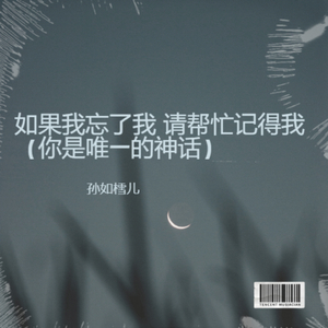 如果我忘了我 请帮忙记得我（你是唯一的神话）