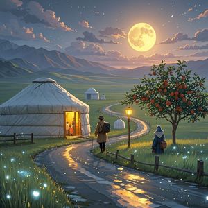 草原月照归乡路_方囩政》花房之夜》作者