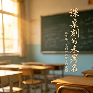 课桌刻的未署名