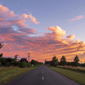 入夜晚风与蓝色夏天