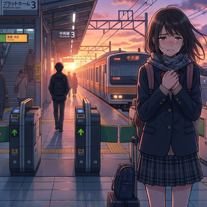 改札の背中