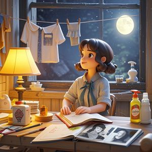 台灯下的影子-潘冬梅