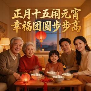 正月十五闹元宵幸福团圆步步高