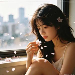 风吹花落泪如雨