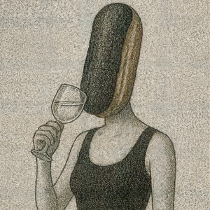 日本酒をのんでやる