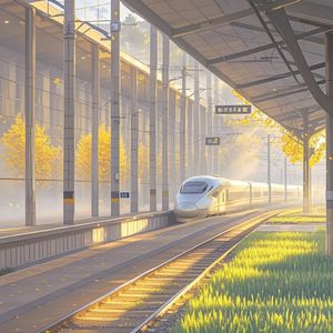 如皋西站的晨光