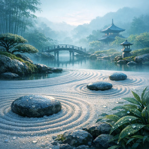 霧の眠りの小道 - 自律神経 夜 瞑想