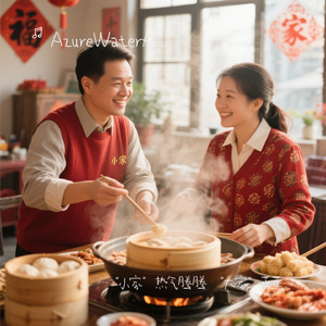 小家热气腾腾大家蒸蒸日上