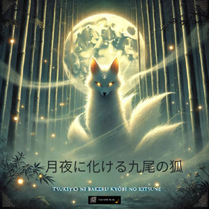 月夜に化ける九尾の狐