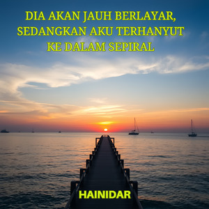 Dia akan jauh berlayar sedangkan aku terhanyut ke dalam sepiral