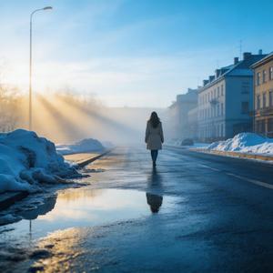 Når snøen slipper taket