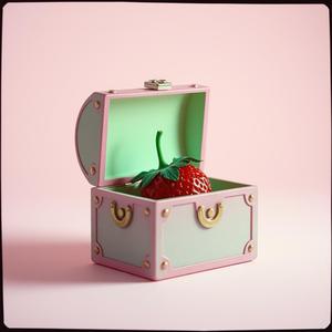 いちごの隠れんぼ