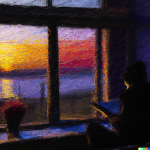 An All-Nighter's Sunset