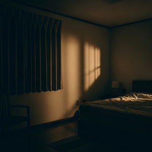 불 꺼진 방에서