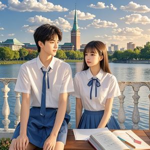 龙湖边的时光-高培钧