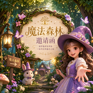 魔法森林邀请函