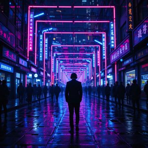 네온 속에 갇혀