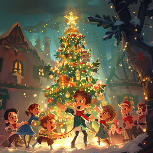 Très loin dans une crèche